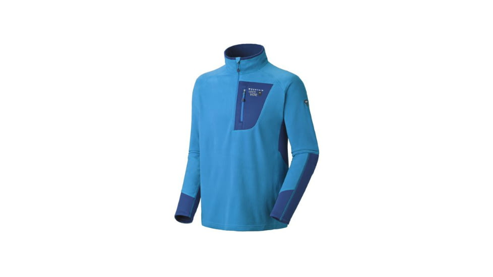 Mountain Hardwear Microstretch Zip Long Sleeve Clearance - Blue Horizon/Blue-Small