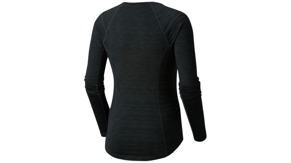 Mountain Hardwear Mighty Stripe Long Sleeve T - Women's, Stealth Grey, XS 1648631006-XS