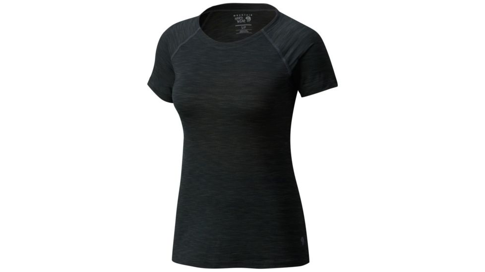 Mountain Hardwear Mighty Stripe Short Sleeve T-Shirt - Women's, Stealth Grey, XL 1708341006-XL