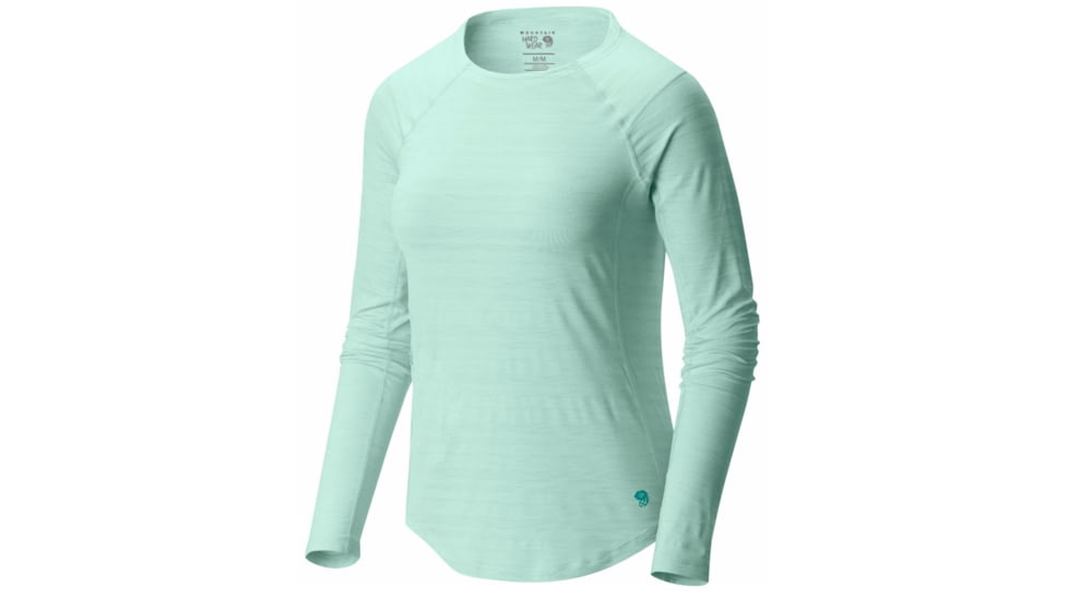 Mighty Stripe Long Sleeve T - Womens-Sea Ice-Medium