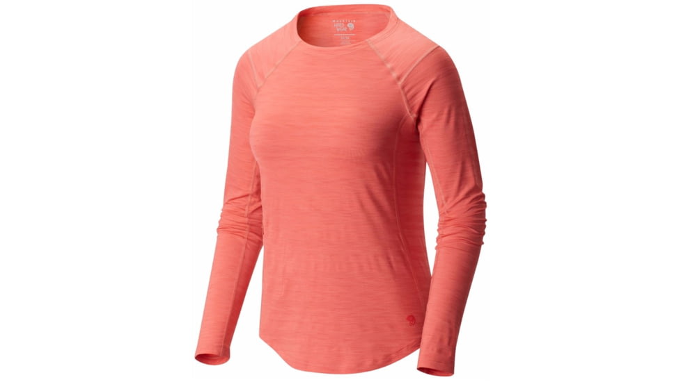 Mighty Stripe Long Sleeve T - Womens-Paradise Pink-Medium