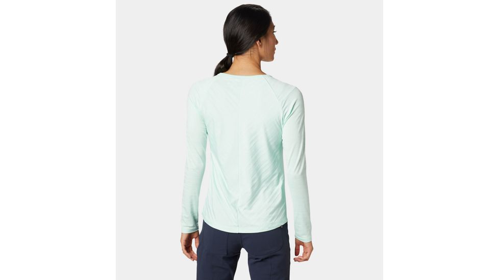 Mountain Hardwear Mighty Stripe Long Sleeve T - Womens, Pristine, Large, 1847611380-L