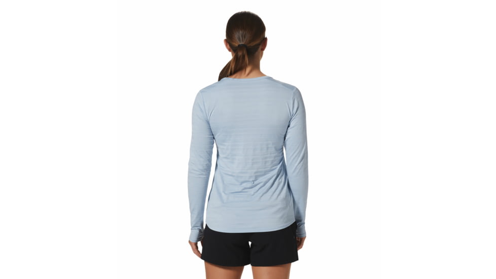 Mountain Hardwear Mighty Stripe Long Sleeve Top - Womens, Arctic Ice, Medium, 2027941495-Arctic Ice-M