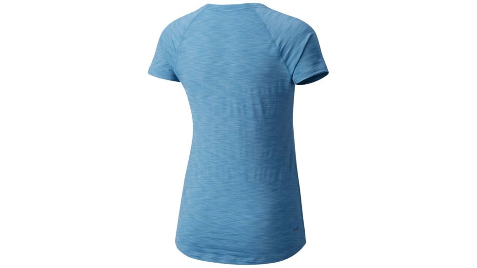 Mountain Hardwear Mighty Stripe Short Sleeve T-Shirt - Women's, Storm Cloud, M 1708341440-M