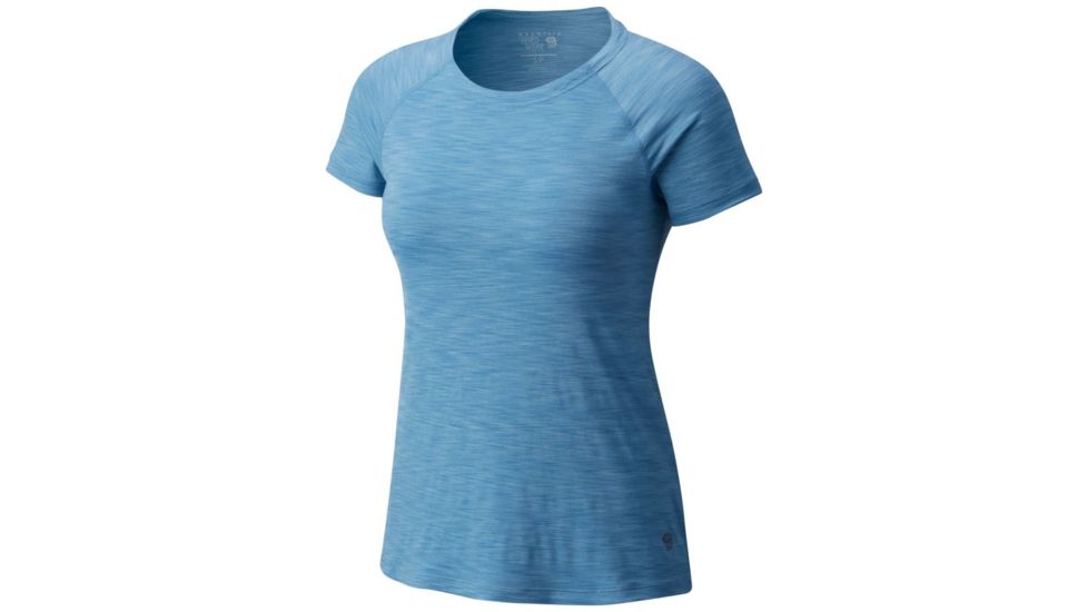 Mountain Hardwear Mighty Stripe Short Sleeve T-Shirt - Women's, Storm Cloud, M 1708341440-M