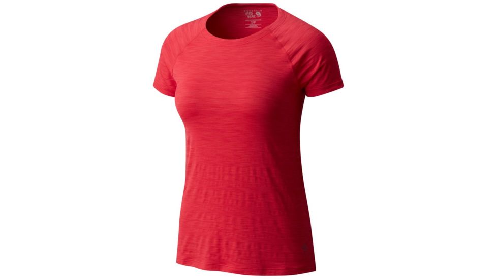 Mountain Hardwear Mighty Stripe Short Sleeve T-Shirt - Women's, Mountain Berry, M 1708341672-M
