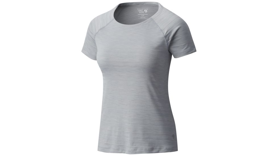 Mountain Hardwear Mighty Stripe Short Sleeve T - Women's-Steam-Large