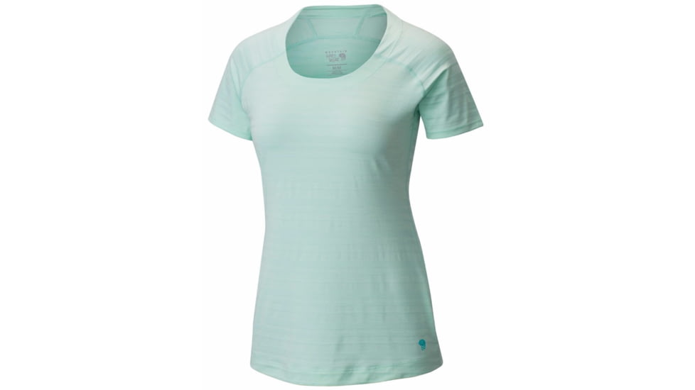 Mighty Stripe Short Sleeve T - Womens-Sea Ice-Small