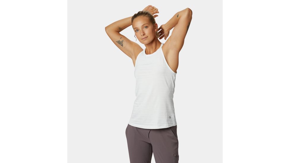 Mountain Hardwear Mighty Stripe Tank - Womens, Fogbank, Small, 1829641102-S
