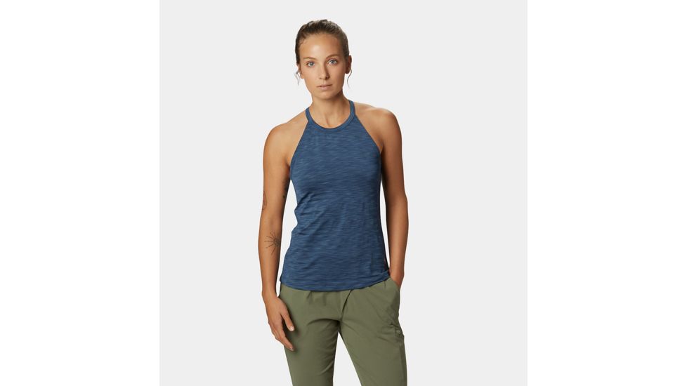 Mountain Hardwear Mighty Stripe Tank - Womens, Zinc, Extra Large, 1829641492-XL