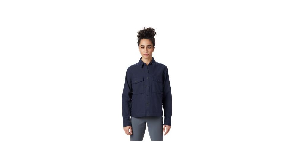 Mountain Hardwear Moiry Shirt Jacket - Women's, Dark Zinc, Medium, OL8189406-M