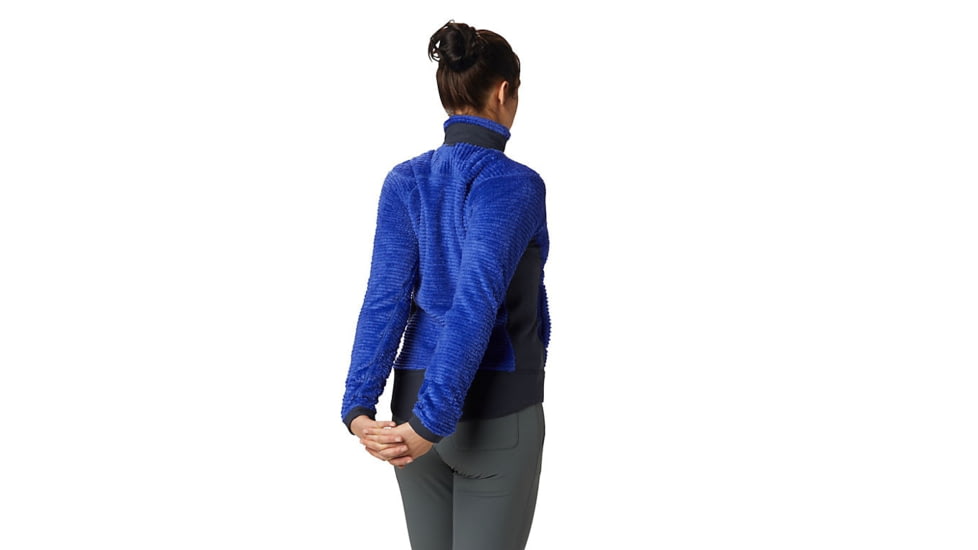 Mountain Hardwear Monkey Fleece Pullover - Womens, Blue Print, Extra Large, 1824781516-XL