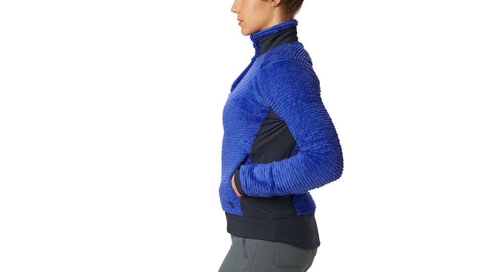 Mountain Hardwear Monkey Fleece Pullover - Womens, Blue Print, Extra Large, 1824781516-XL