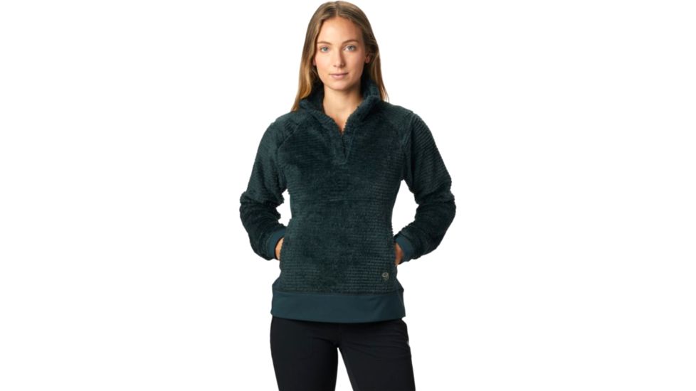 Mountain Hardwear Monkey Fleece Pullover - Womens, Blue Spruce, Large, 1824781310-L