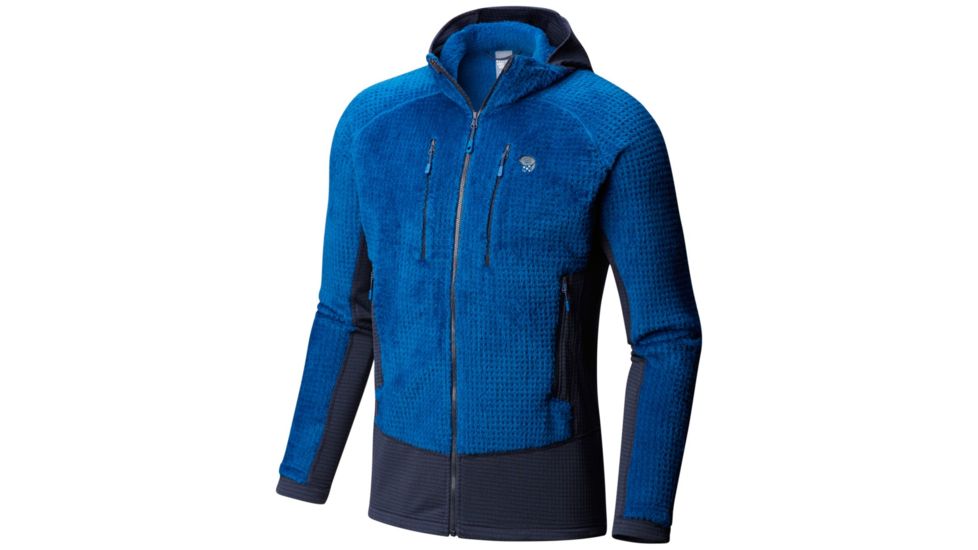 Mountain Hardwear Monkey Man Grid Hooded Jacket, Nightfall Blue, XXL, 1793001448-XXL