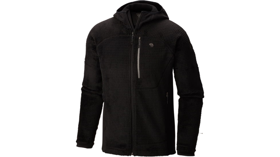 Mountain Hardwear Monkey Man Grid II Hooded Jacket - Men's-Black-X-Large