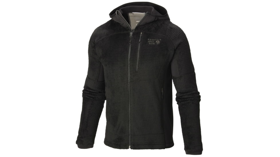 Mountain Hardwear Monkey Man Grid II Hooded Jacket - Men's-Black/Shark-X-Large