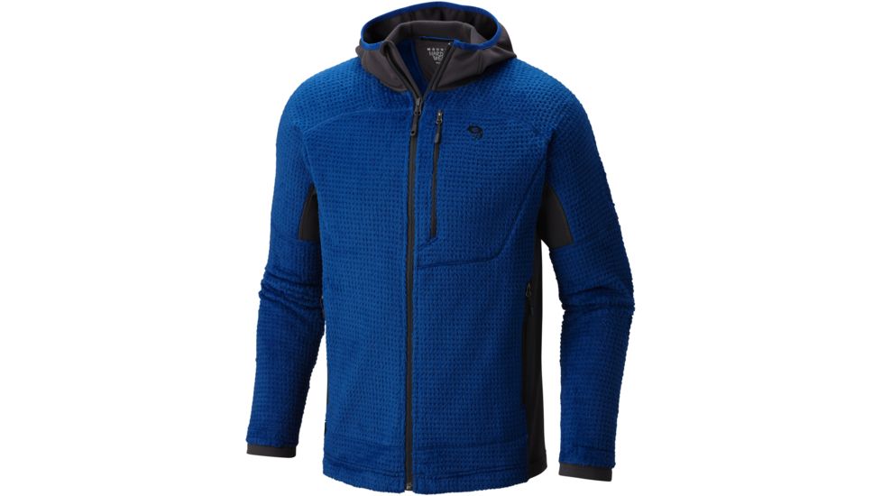 Mountain Hardwear Monkey Man Grid II Hooded Jacket - Men's-Nightfall Blue-Small