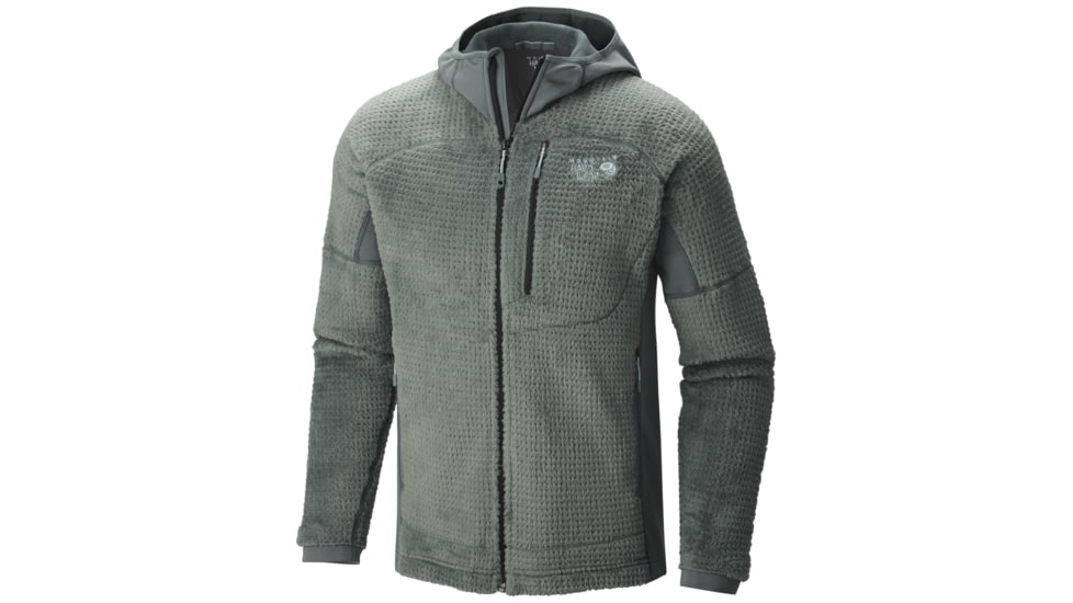 Mountain Hardwear Monkey Man Grid II Hooded Jacket - Men's-Thunderhead Grey-Large