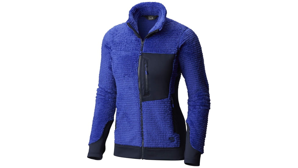 Mountain Hardwear Monkey Woman Fleece Jacket, Blue Print, M, 1824771516-M