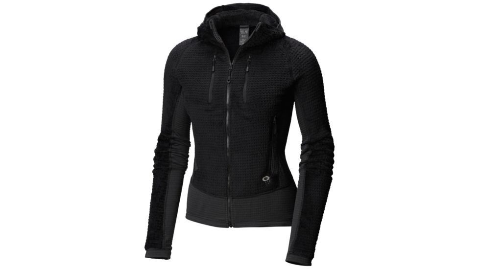 Mountain Hardwear Monkey Grid Hooded Jacket - Women's, Black, Extra Large, 1792951010-XL