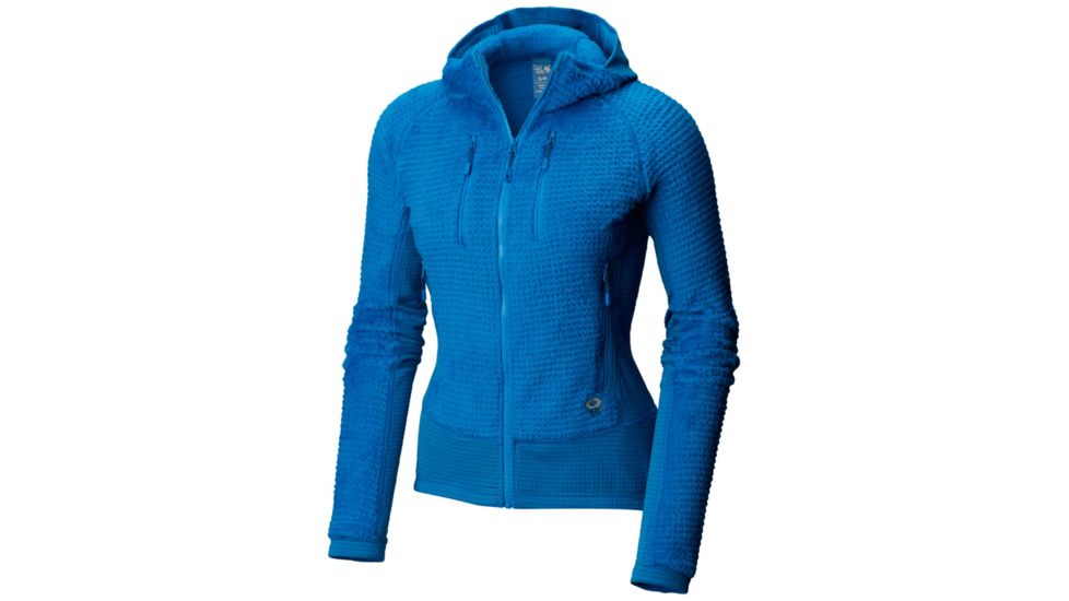 Mountain Hardwear Monkey Woman Grid Hooded Jacket, Prism Blue, XL, 1792951453-XL