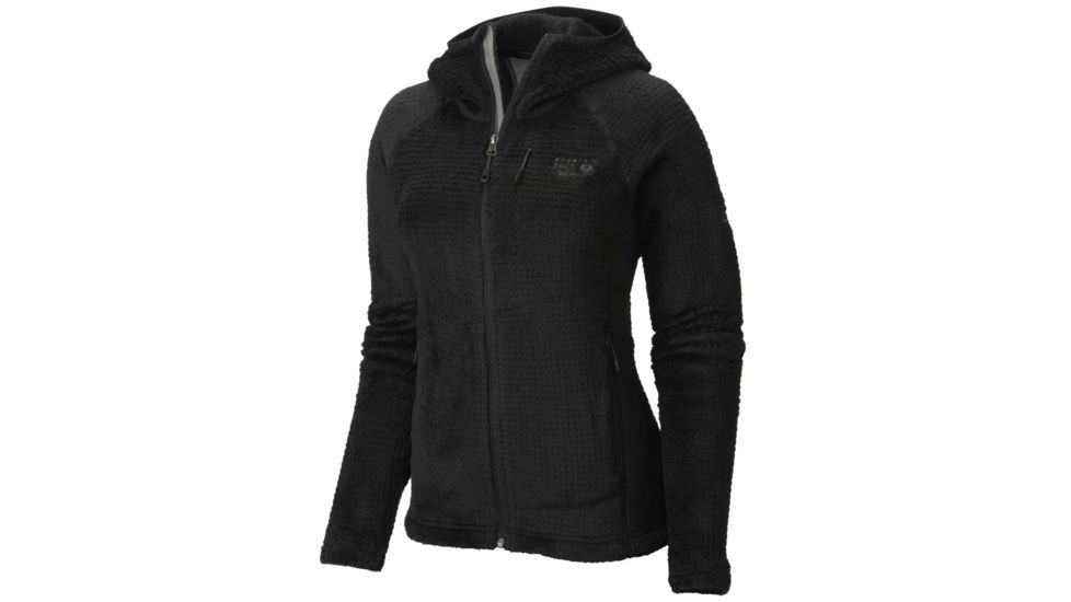 Mountain Hardwear Monkey Woman Grid II Hooded Jacket - Womens-Black-Large