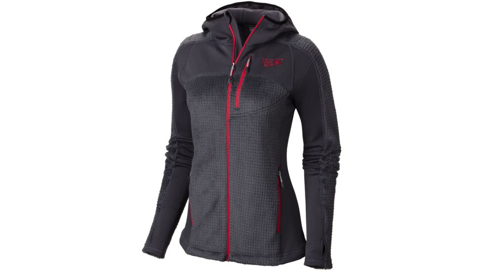 Mountain Hardwear Monkey Woman Grid Jacket - Women's-Graphite/Bright Rose-Large