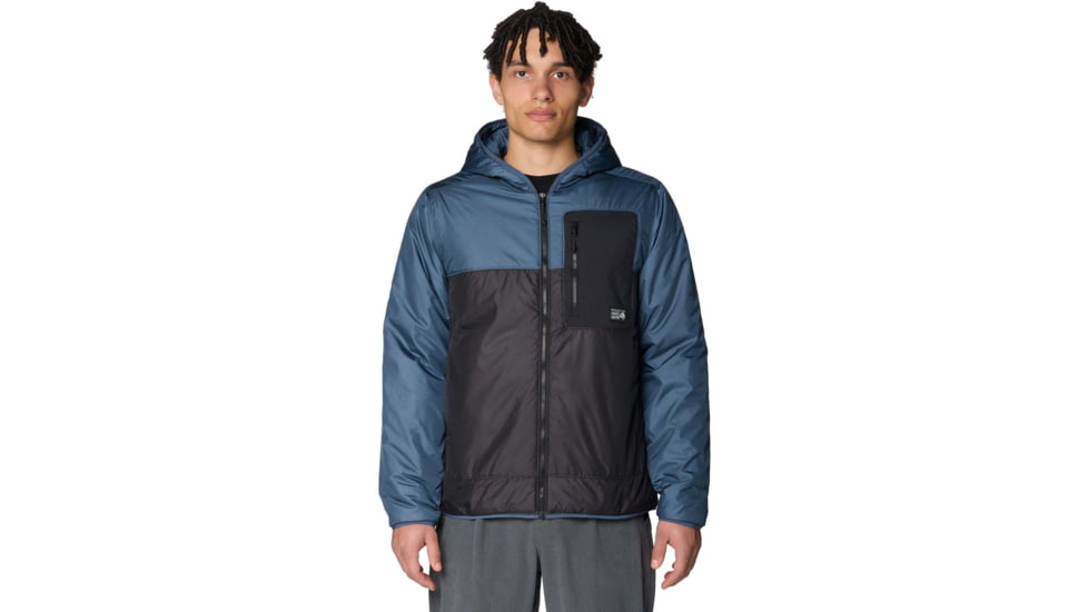 Mountain Hardwear Apres Pro Insulated Hooded Jacket - Men's, Astral Blue, Shark, L, 2131801405-405-L