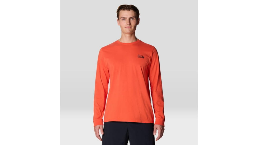 Mountain Hardwear Box Logo Long Sleeve Shirt - Men's, Aspect, M, 2142581-640-M