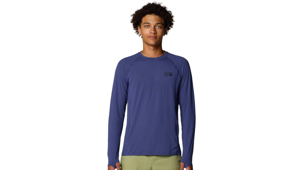 Mountain Hardwear Crater Lake Long Sleeve Top - Men's, Lapis Dusk, M, 190423016914