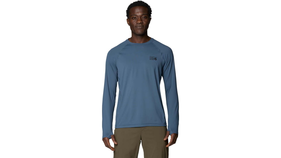 Mountain Hardwear Crater Lake Long Sleeve Tops - Men's, Astral Blue, L, 1982421405-405-L