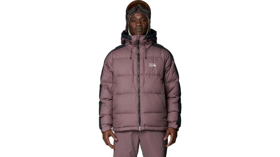 Mountain Hardwear Flow Factor Down Jacket - Men's, Purple Sage, Shark, M, 2166261574-574-M