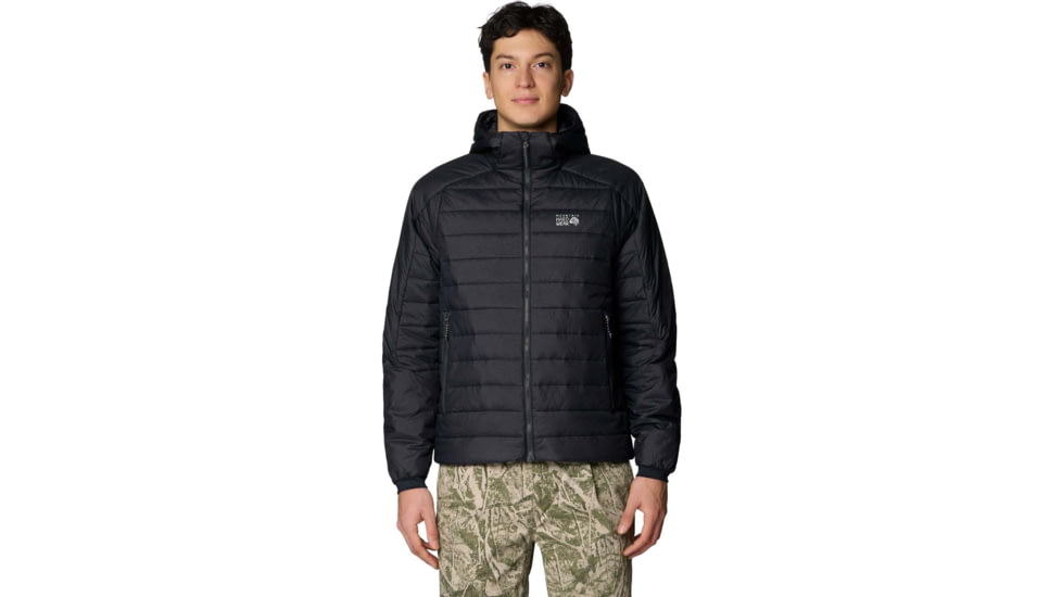 Mountain Hardwear Free Element Hooded Jacket - Men's, Black, XL, 2166201010-010-XL