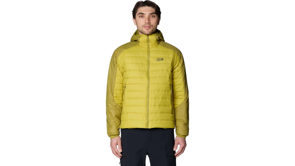 Mountain Hardwear Free Element Hooded Jacket - Men's, Lucky Chard, Bright Fatigue, L, 2166201344-344-L