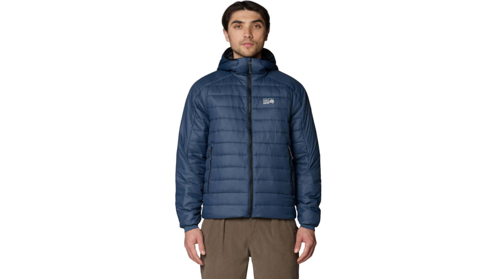 Mountain Hardwear Free Element Hooded Jacket - Men's, Astral Blue, L, 2166201405-405-L