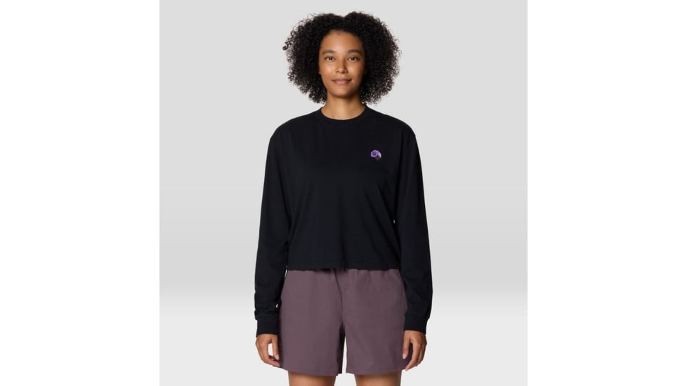 Mountain Hardwear Graphic LS Top - Women's, Black, XL, 2149611-010-XL