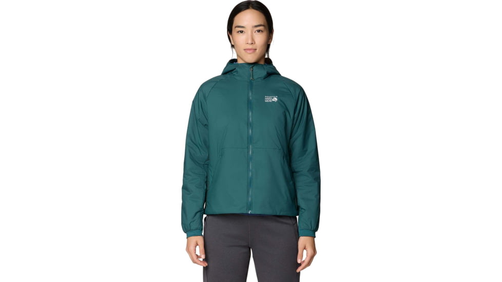 Mountain Hardwear Kor Alloy Hooded Jacket - Women's, Aqua Green, Verve, XS, 2166371318-318-XS