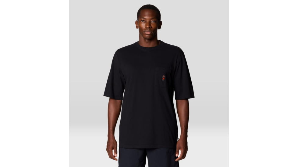 Mountain Hardwear MHW Graphic Pocket SS Top - Men's, Black, XL, 2159851-010-XL