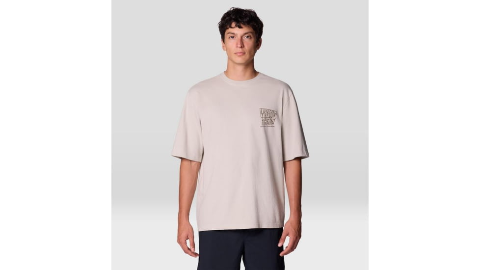 Mountain Hardwear MHW Graphic SS 3 Relaxed Top - Men's, Oyster Shell, M, 2159831-288-M