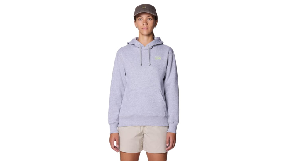 Mountain Hardwear MHW Logo PO Hoody - Women's, Hardwear Grey Heather, L, 2100591-059-L