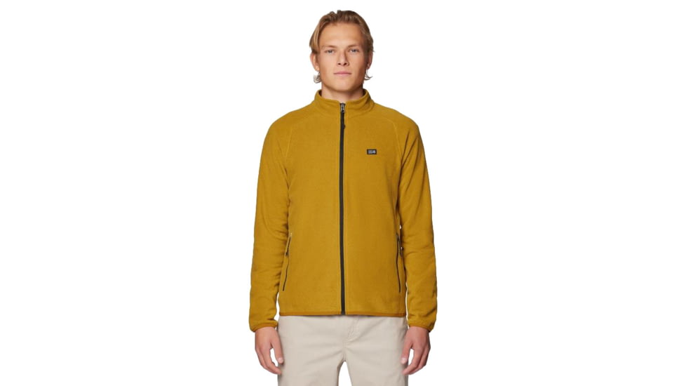 Mountain Hardwear Microchill Full Zip Jacket - Men's, Olive Gold Heather, M, 2104701-255-M