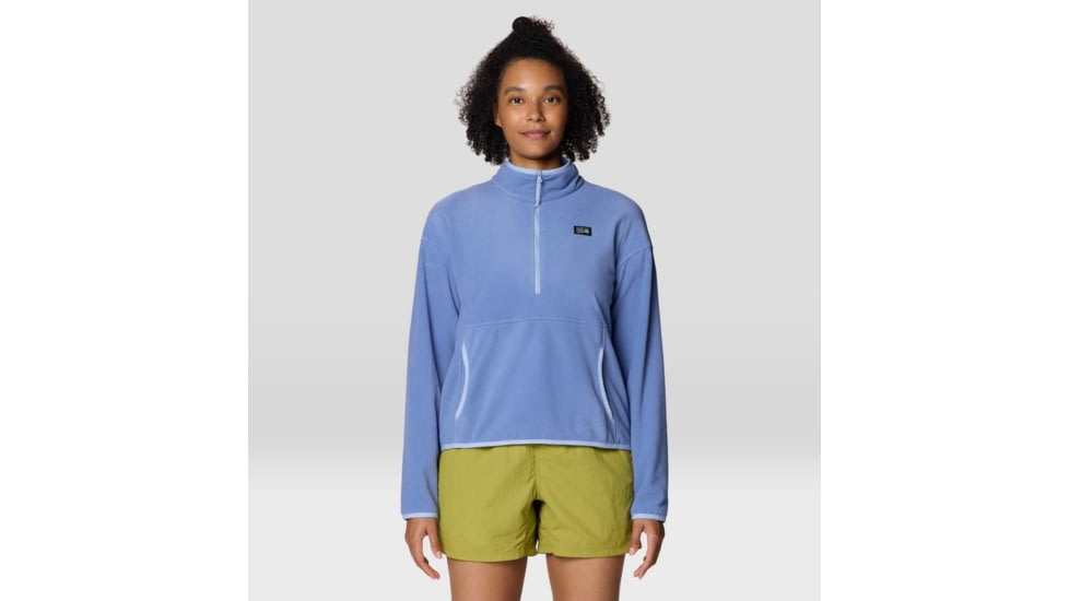 Mountain Hardwear Microchill Half Zip Sweatshirt - Women's, Best Coast Blue, S, 2104261-448-S