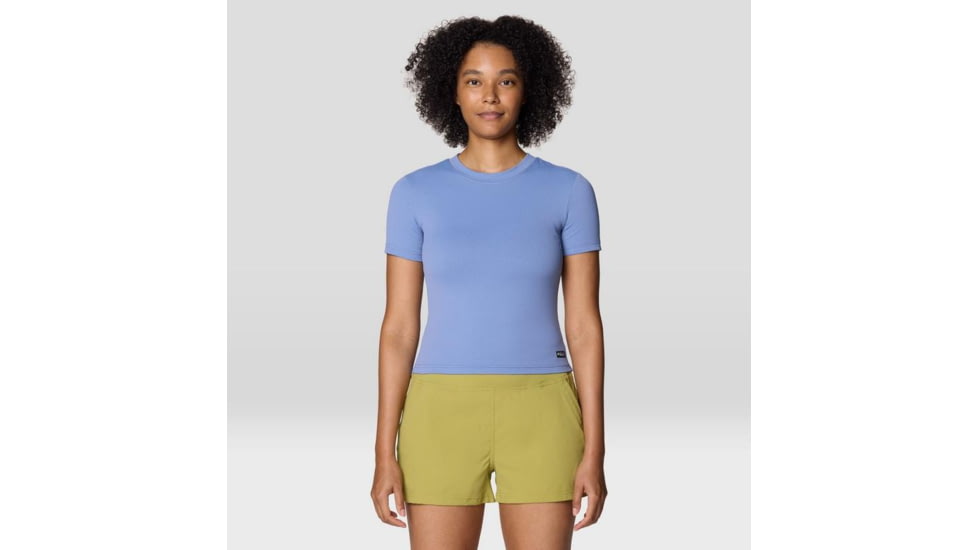 Mountain Hardwear Peak Knit Short Sleeve Shirt - Women's, Best Coast Blue, L, 2113451-448-L