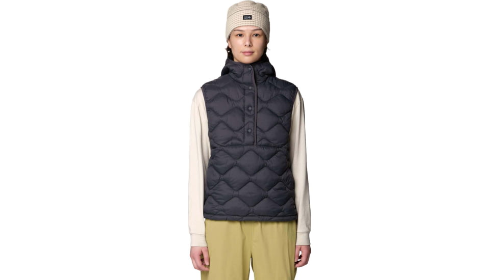Mountain Hardwear Seek Out Snap Neck Vest - Women's, Shark, S, 2129651011-011-S