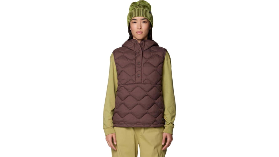 Mountain Hardwear Seek Out Snap Neck Vest - Women's, Carob, XL, 2129651219-219-XL