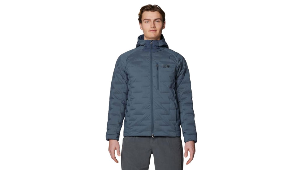 Mountain Hardwear Stretchdown Hoody - Men's, Moon Blue, XXL, 2104491-430-XXL