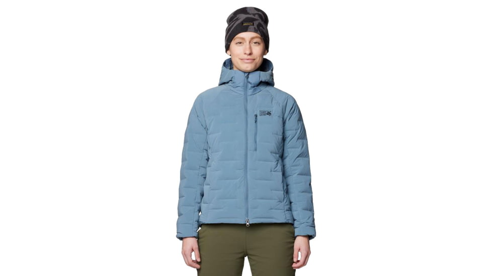 Mountain Hardwear Stretchdown Hoody - Women's, Adriatic Blue Heather, L, 2104781-444-L
