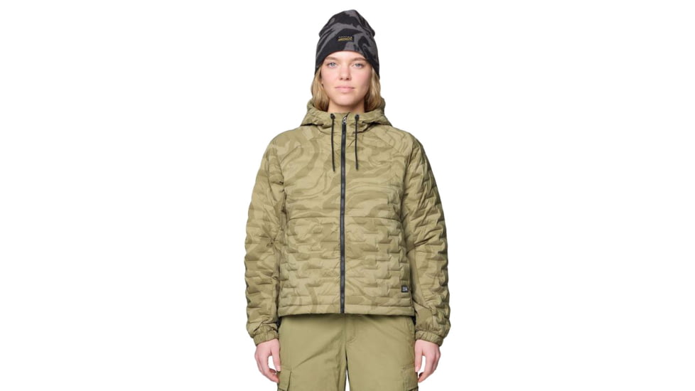 Mountain Hardwear Stretchdown Light Full Zip Hoody - Women's, Landslide Rockstrata, M, 2077681-340-M