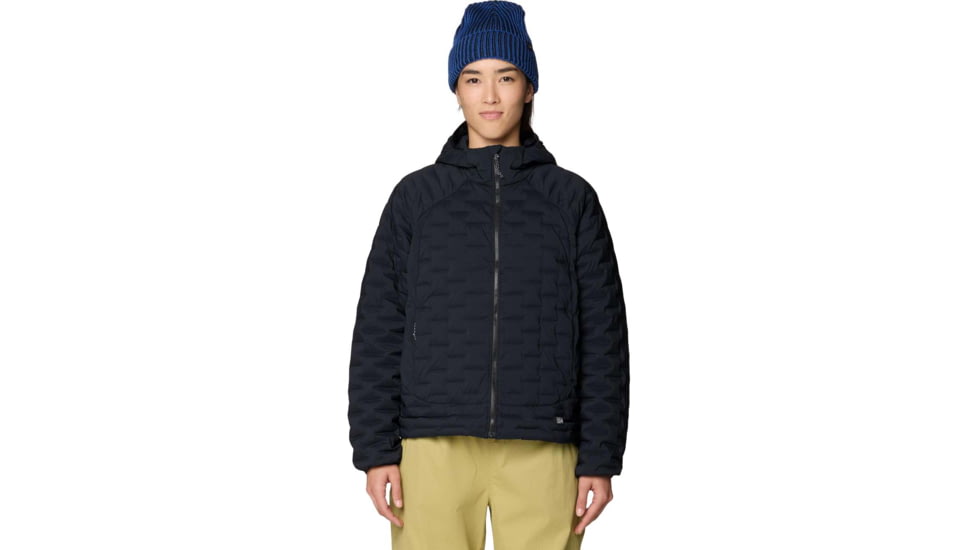 Mountain Hardwear StretchDown Light Hooded Jacket - Women's, Black, XL, 2166431010-010-XL